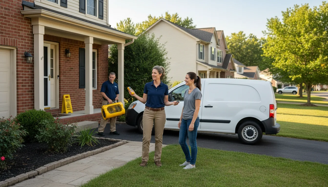 Water restoration image for Flood Water Cleanup, Removal And Restoration Services in Lockbourne, OH